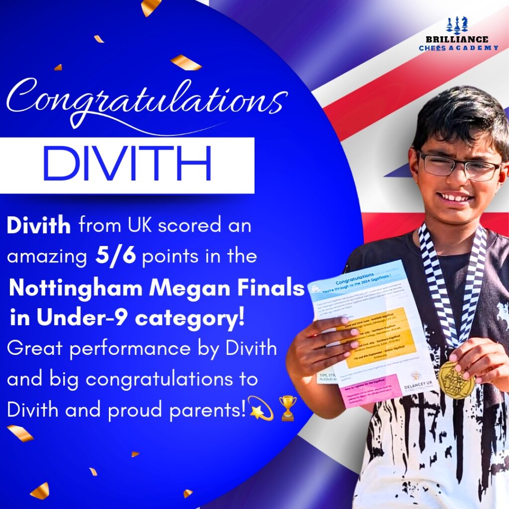 Divith from UK became runner up in the Under-9 category in Megafinals!