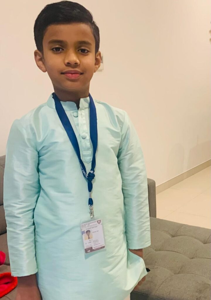 Brilliant kid of the month from UAE -April 2025-  Advik