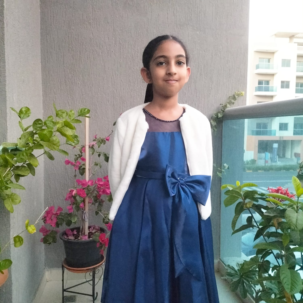 Brilliant kid of the month from UAE -April 2025- Sangeerthana