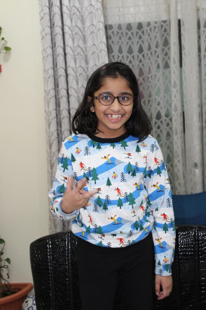 Brilliant kid of the month from Kuwait- June 2025- Evana Rose