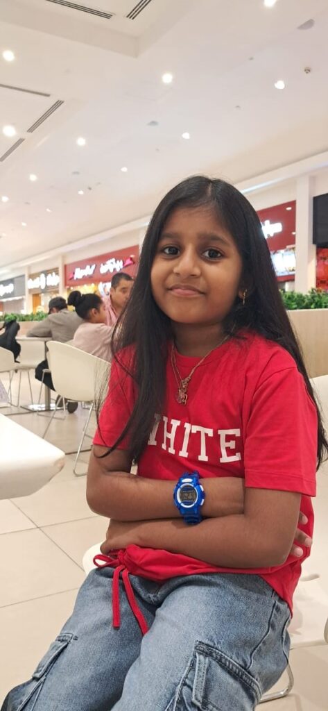 Brilliant kid of the month from UAE- October 2025 – Yuvasree Pandiarajan