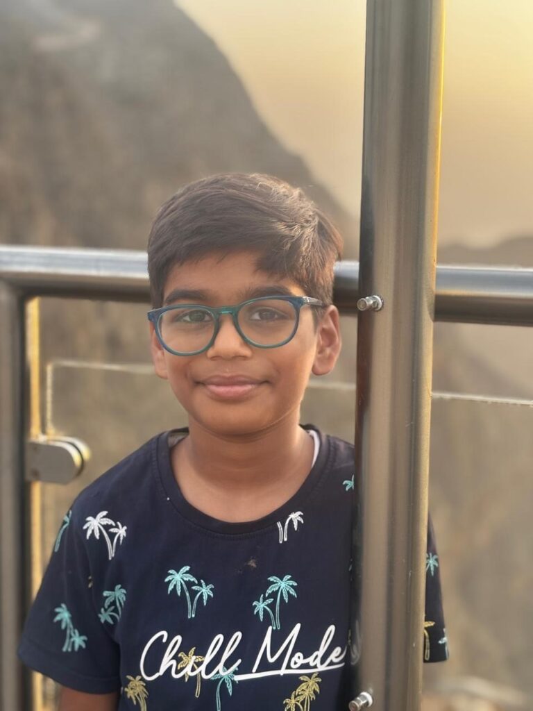 Brilliant kid of the month from UAE – November 2025 – Atharv Abilash
