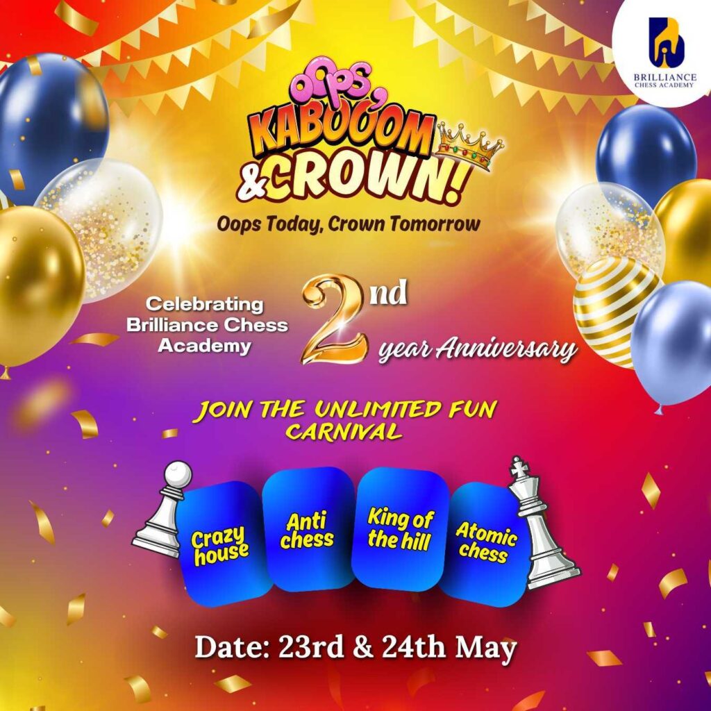 ♟️Oops, Kaboom & Crown! 🎉 BCA 2nd Anniversary Fun Chess Variants Festival 🥳
