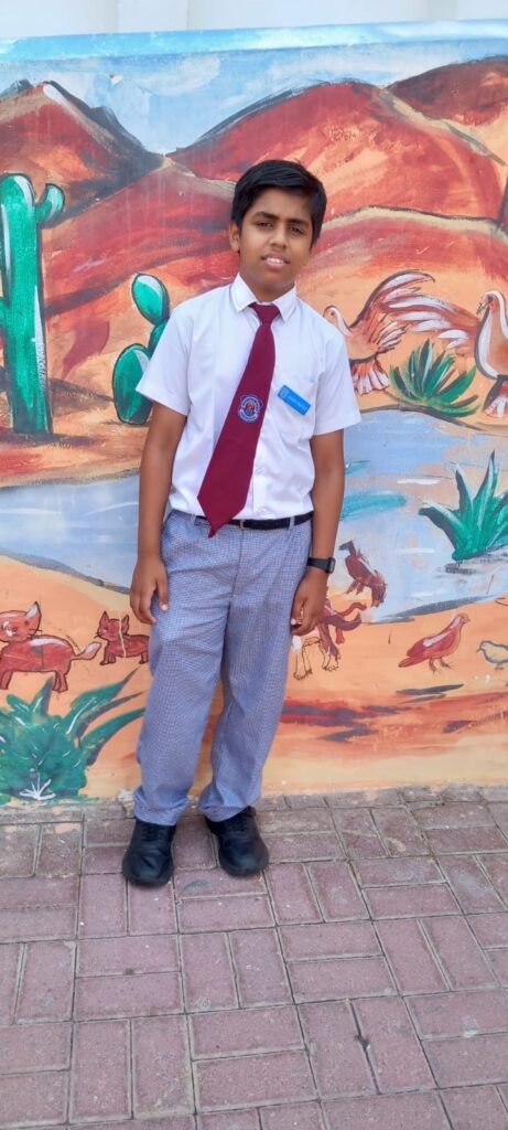 Brilliant kid of the month from Oman – August 2026 – Paramesh Dhanapal