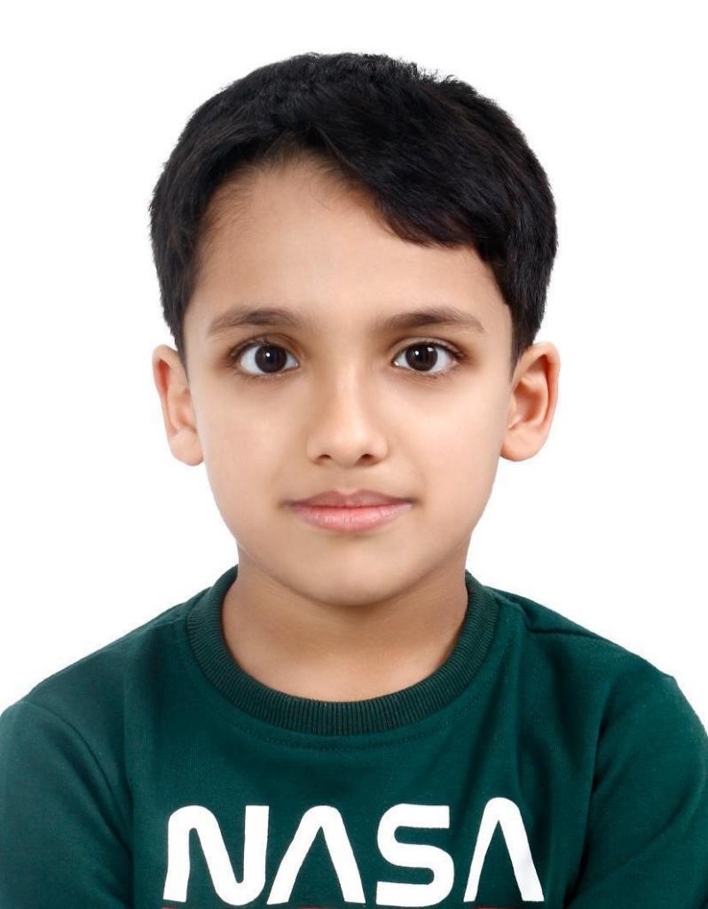 Brilliant kid of the month from UAE – September 2026 – Naithik Vipin