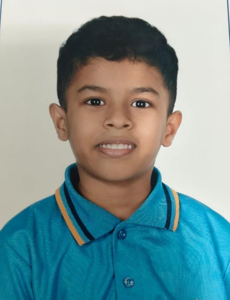 Brilliant kid of the month from UAE – October 2026 – Vedhav Vignesh